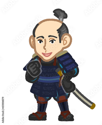豊臣秀吉をイメージした武将のイラスト