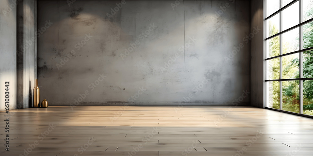 Large Modern Concrete Room, Copy Space Large Modern Concrete Room, Copy Space