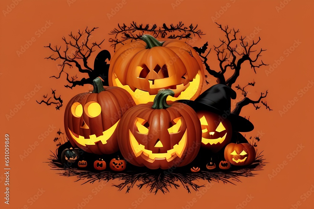 halloween background with pumpkin halloween background with pumpkin