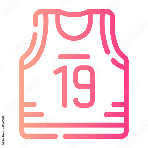 tshirt Line Gradient Icon