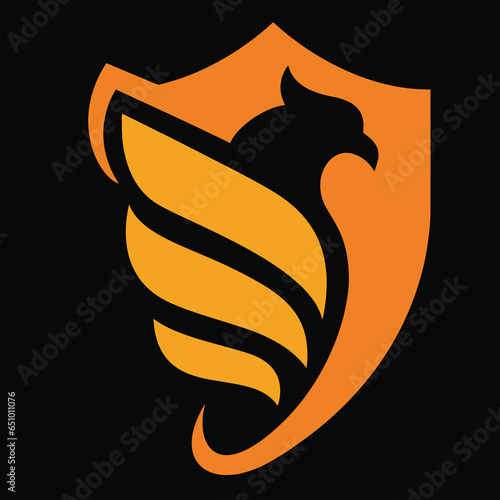 Phoenix Security Logo Vector illustration Artwork