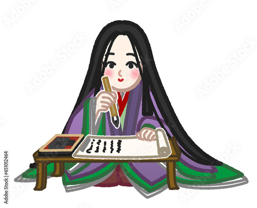紫式部のイラスト