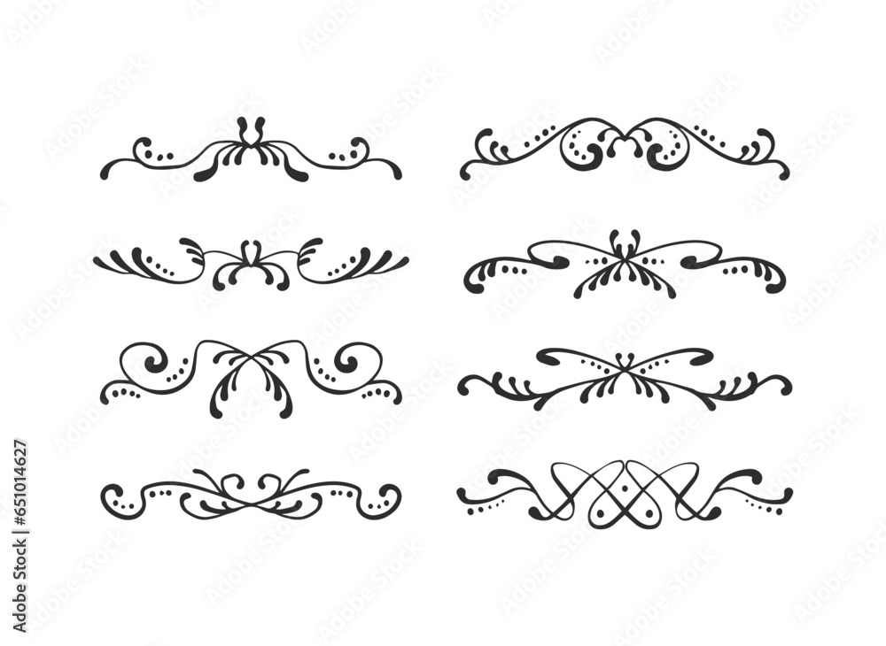 set of decorative elements for a design	
