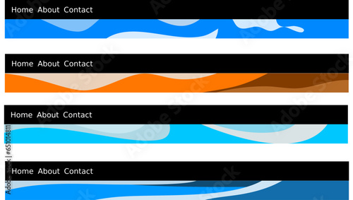 element for the site to add perspectiveб a banner in the header of the site gives the image depth