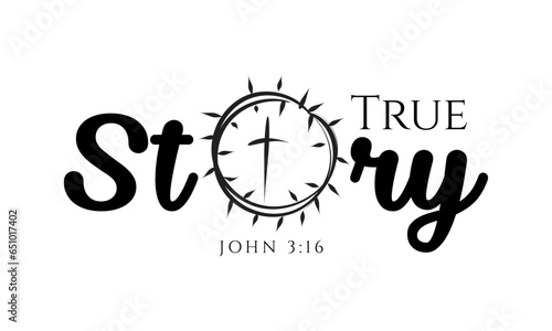 Biblical Phrase, Christian Faith, typography for print or use as poster, card, flyer or T Shirt