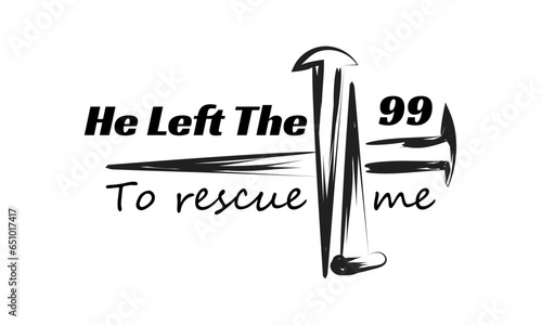 Biblical Phrase, Christian Faith, typography for print or use as poster, card, flyer or T Shirt