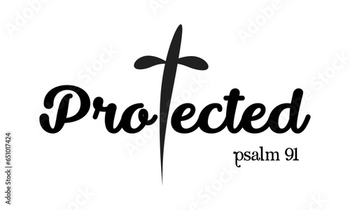 Biblical Phrase, Christian Faith, typography for print or use as poster, card, flyer or T Shirt
