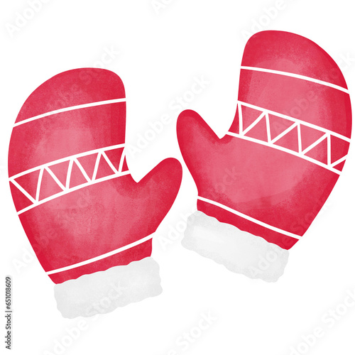 Christmas Gloves illustration
