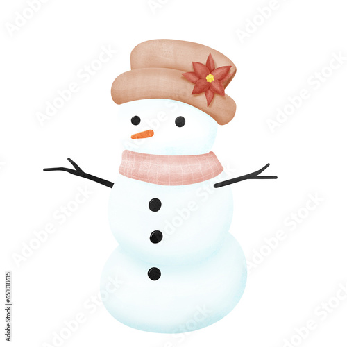 Decorative Snowman illustration