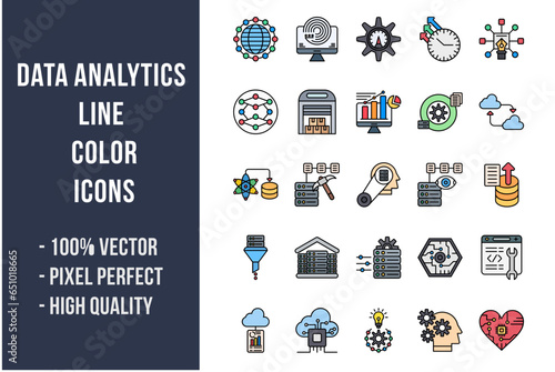 Data Analytics Flat Icons