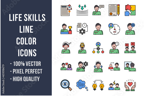 Life Skills Flat Icons