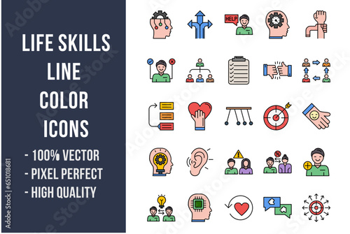 Life Skills Flat Icons