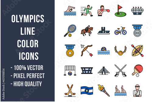 Olympics Flat Icons