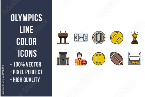 Olympics Flat Icons