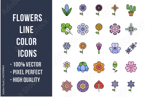 Flowers Flat Icons