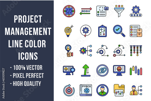 Project Management Flat Icons