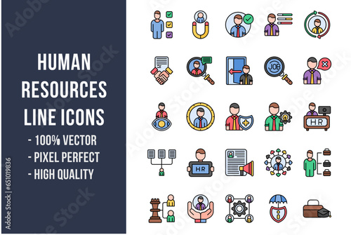 Human Resources Flat Icons