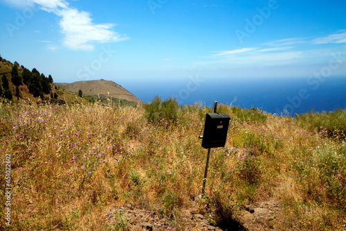 Postzustellung in der Landschaft von Las Tricias auf La Palma. 