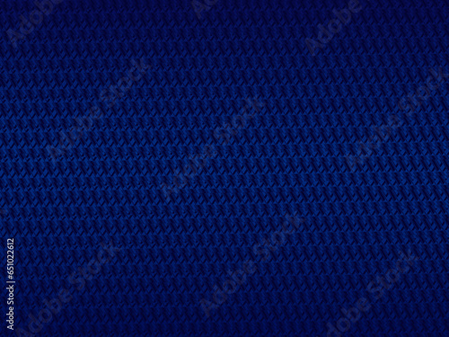 Abstract blue steel wire background with blue glowing lines with empty space for design. Modern technology innovation concept background. Perforated dark blue metal sheet.