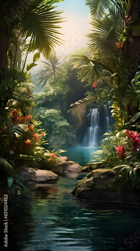 Tropical Paradise Escape, 9:16 format