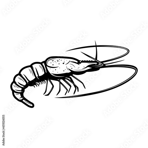 shrimp silhouette