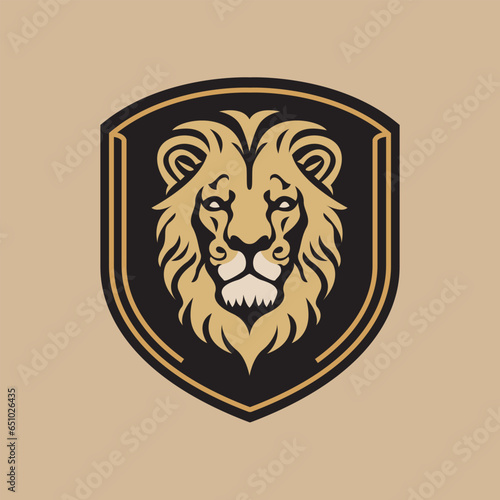 Logo Shield Lion Head