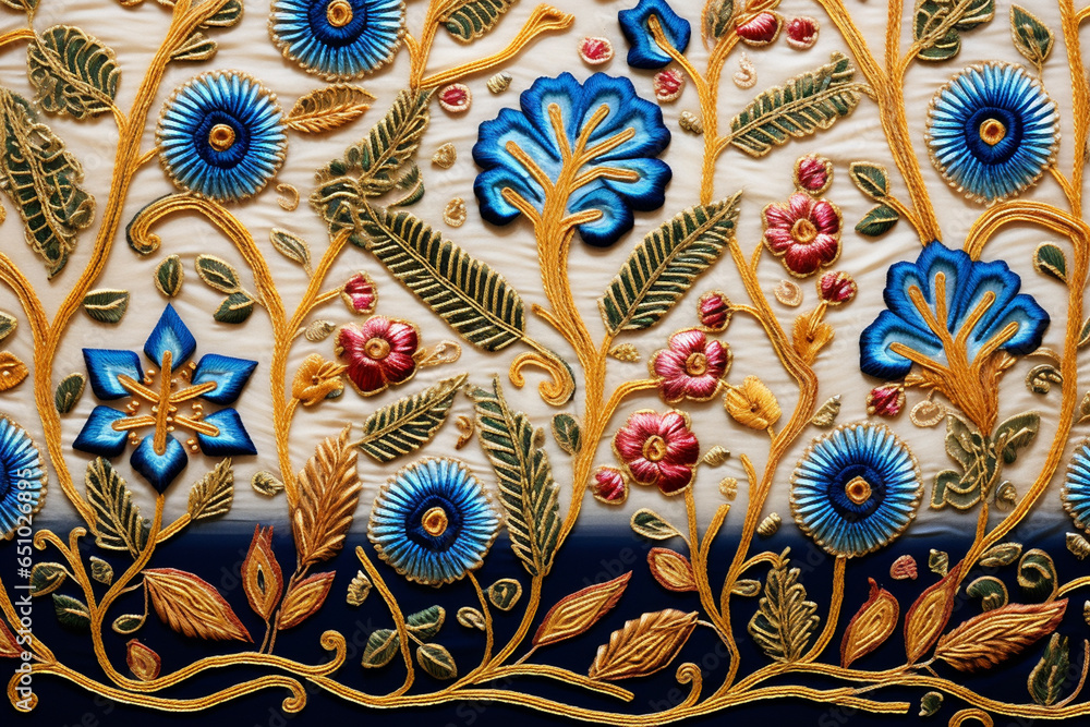 Exquisite Indian Embroidery With Ancient Designs