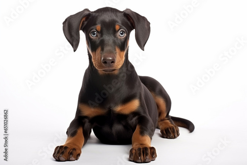 Doberman Pinscher Dog Puppy, Full Body © Anastasiia
