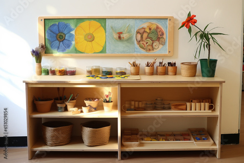 Montessori Art Corner Openended © Anastasiia