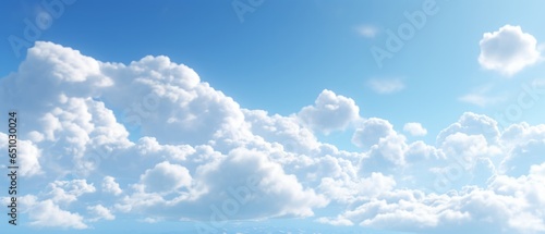 Cloudscape - Blue sky and white cloudsBlue sky with white clouds