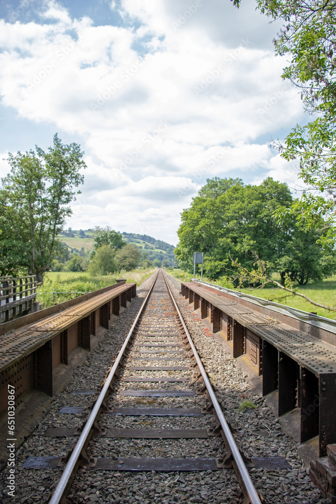 Down the rail track in the Summertime.