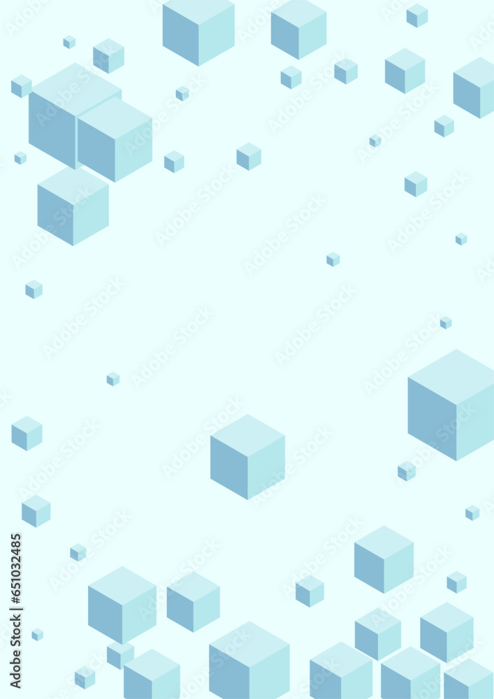 White Cube Background Blue Vector. Cubic Chaos Template. Monochrome Square Cover Texture. 3d Design. Blue-gray Perspective Block. White Cube Background Blue Vector. Cubic Chaos Template. Monochrome Square Cover Texture. 3d Design. Blue-gray Perspective Block.