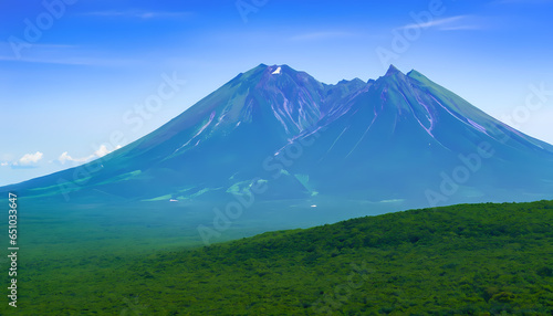 mountain in the morning