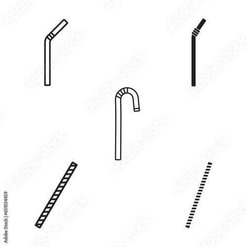 straw icon vector
