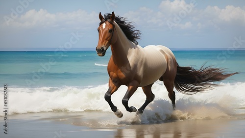 The Wind in its Mane: How a Horse Enjoys the Ocean Breeze