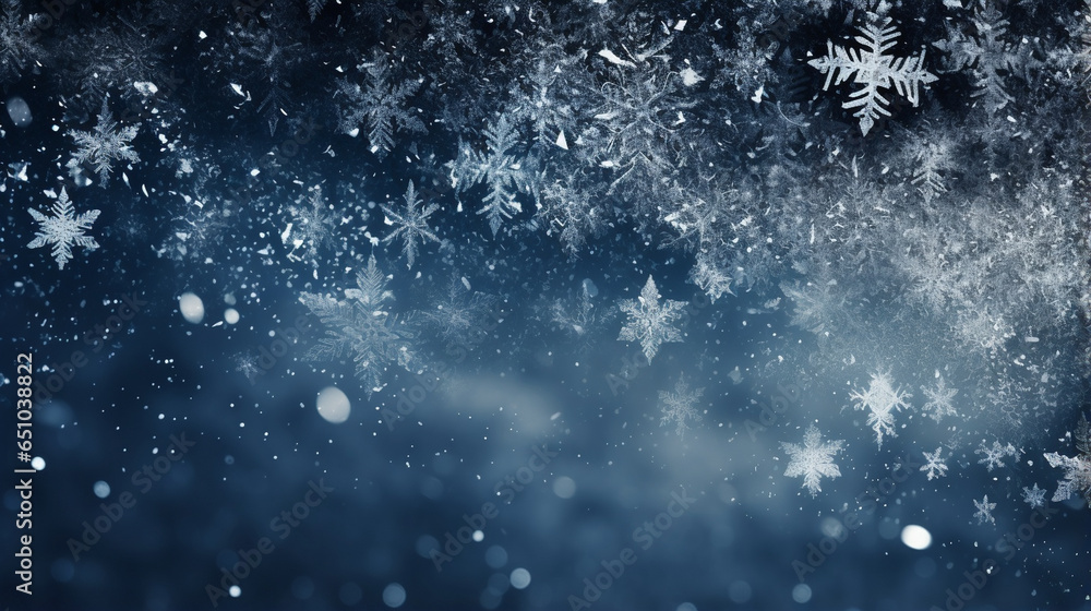 Sparkling Ice Crystals on a Moonlit Night, beautiful winter night, with copy space Sparkling Ice Crystals on a Moonlit Night, beautiful winter night, with copy space