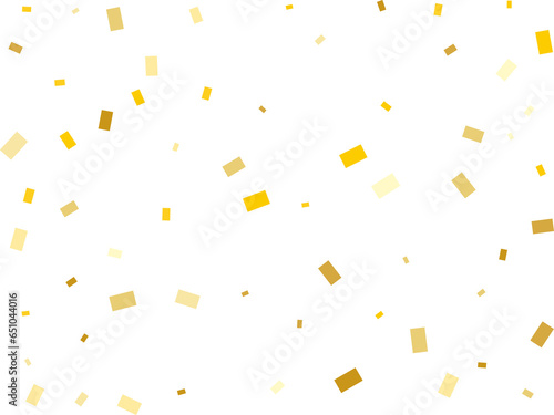 Gold Rectangle Confetti.