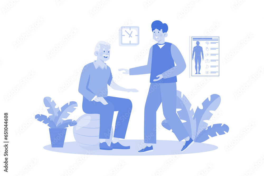 An occupational therapist helps patients improve their ability to perform daily activities An occupational therapist helps patients improve their ability to perform daily activities