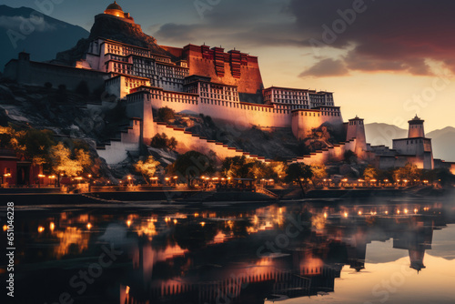 Slika na platnu The Potala palace in Lhasa Tibet