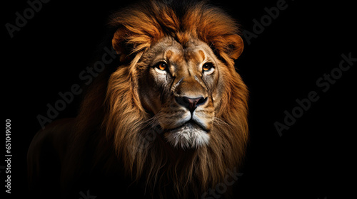 Lion king isolated on black © Ziyan Yang