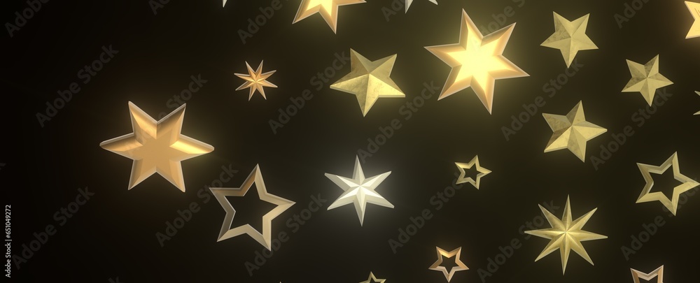 XMAS Stars - golden stars - XMAS Stars - golden stars -