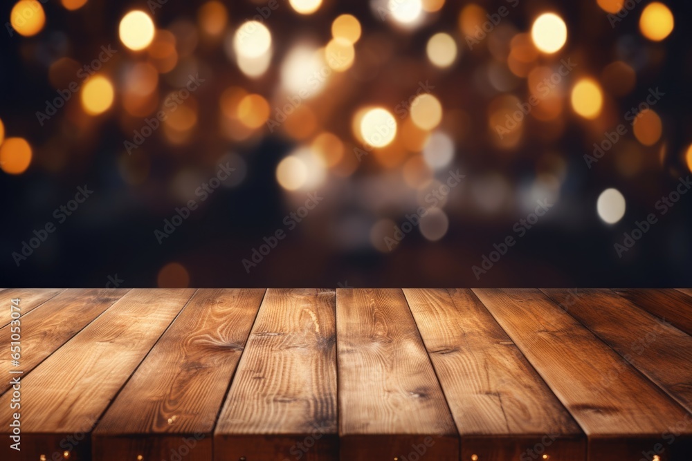 Old wood table background bockeh autumn Old wood table background bockeh autumn
