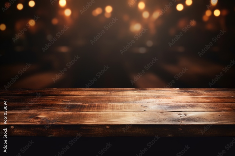 Old wood table background bockeh autumn Old wood table background bockeh autumn