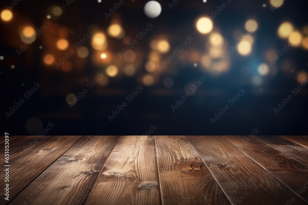 Old wood table background bockeh autumn Old wood table background bockeh autumn