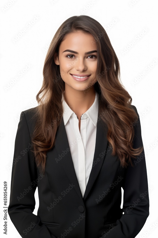 a portrait photo of a young realistic smiling hot business woman a portrait photo of a young realistic smiling hot business woman