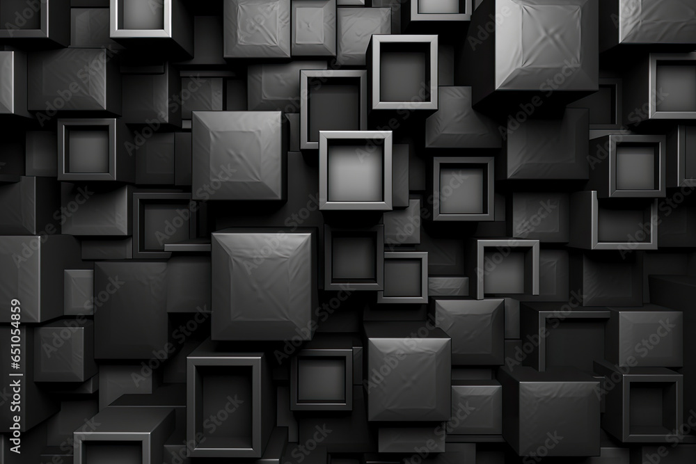 A black background with a set of cubes A black background with a set of cubes