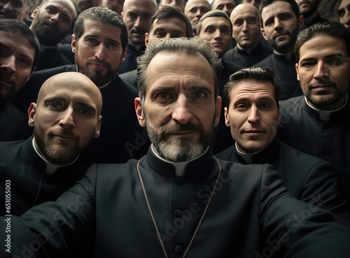 A group of Catholic priests