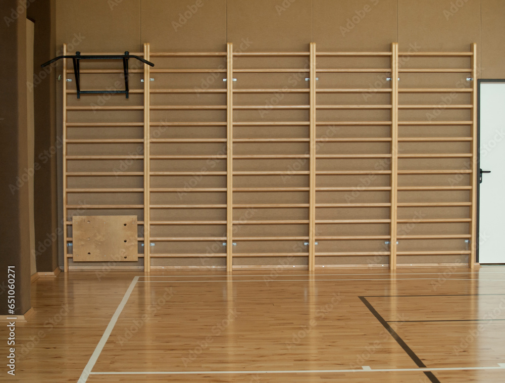 Ταπετσαρία Gymnastic wall at school sport hale