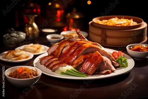 Fotografia Peking duck - traditional Chinese meal