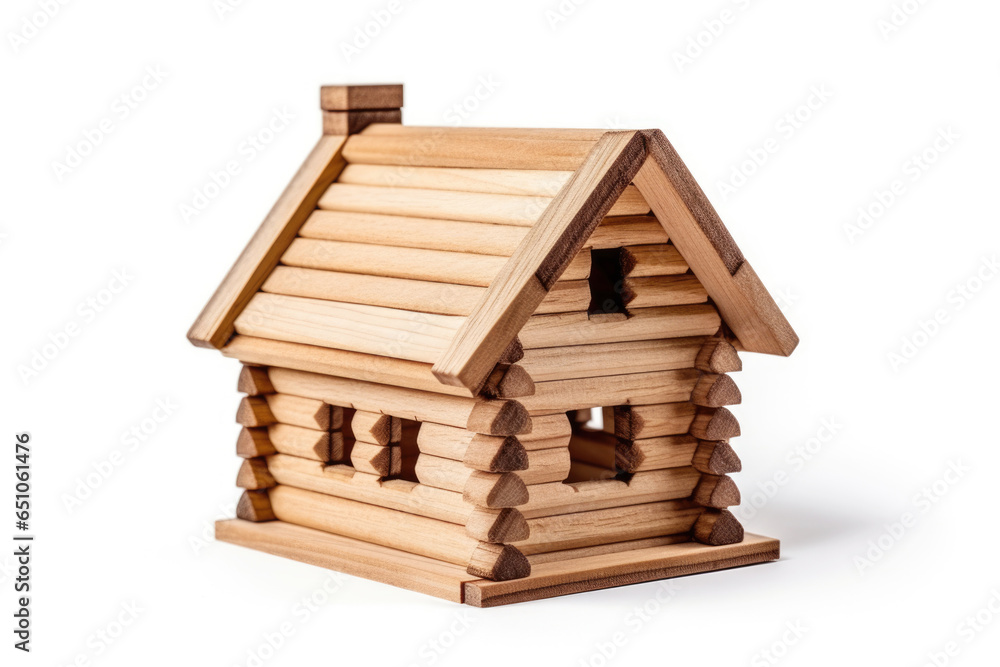 A symbolic representation of real estate with a minimalist wooden house, illustrating the concept of home ownership and design. A symbolic representation of real estate with a minimalist wooden house, illustrating the concept of home ownership and design.